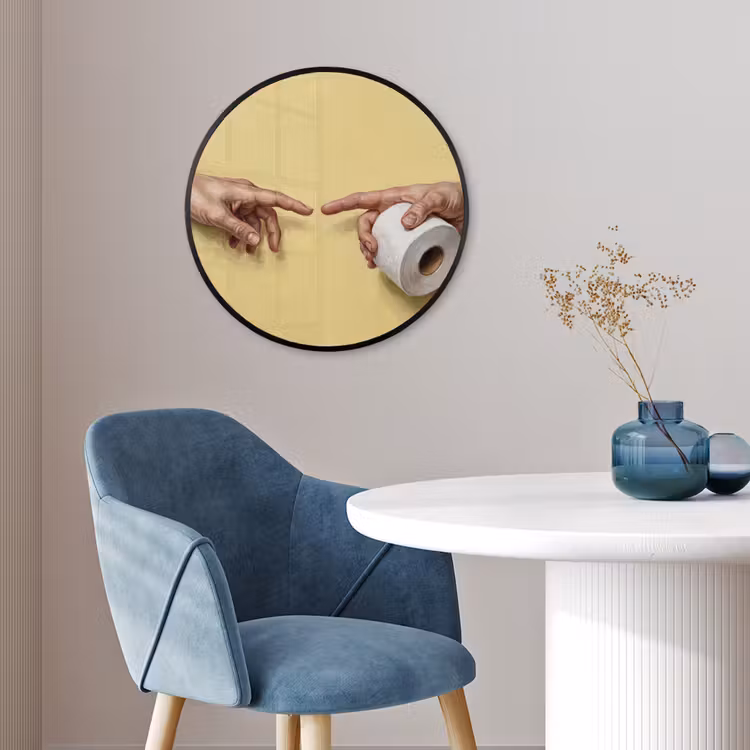 Klassiek - Kunst - Humor Fotolijst rond zonder passe partout klein -sfeer2