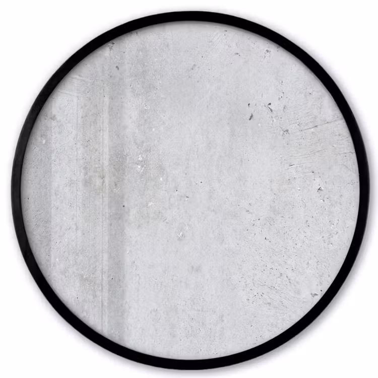 Beton - Textuur - Achtergrond - Grijs - Industrieel Fotolijst rond zonder passe partout klein -3d