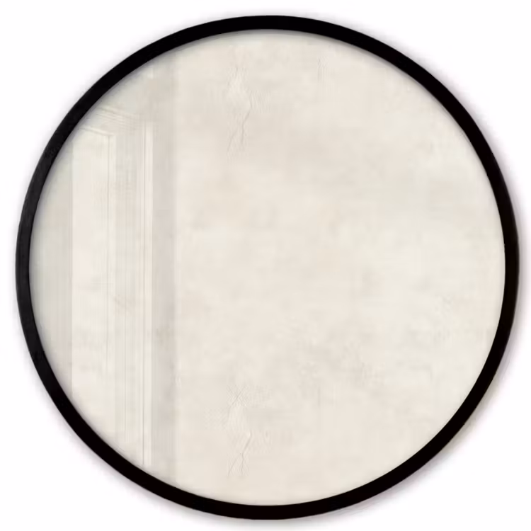Crème - Egaal - Beton Fotolijst rond zonder passe partout klein 856 -3d
