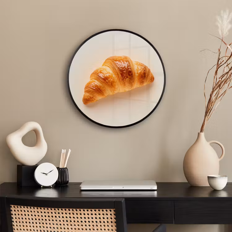 Croissant - Brood - Beige Fotolijst rond zonder passe partout klein -sfeer1