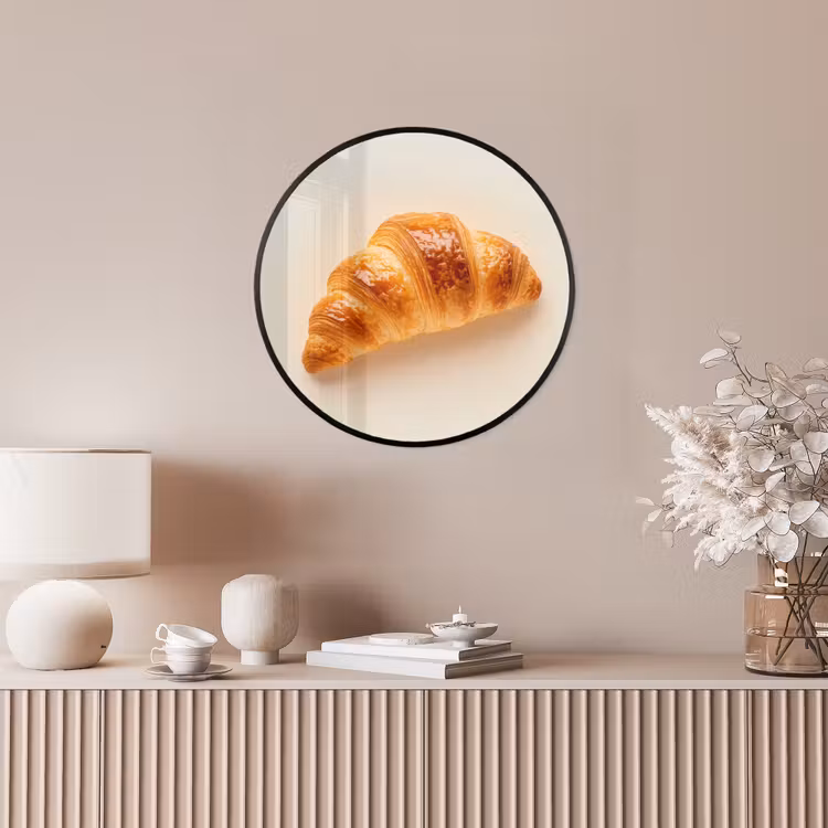 Croissant - Brood - Beige Fotolijst rond zonder passe partout klein -sfeer3
