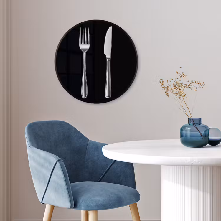Bestek - Klassiek - Elegant Fotolijst rond zonder passe partout klein -sfeer2