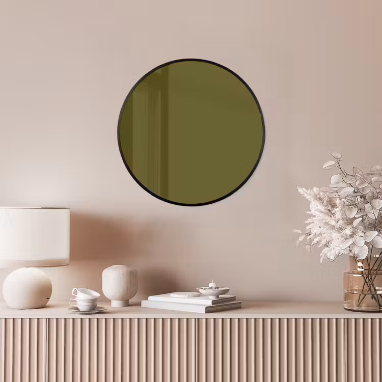 Dark - Olive - Groen Fotolijst rond zonder passe partout klein 856 -sfeer3