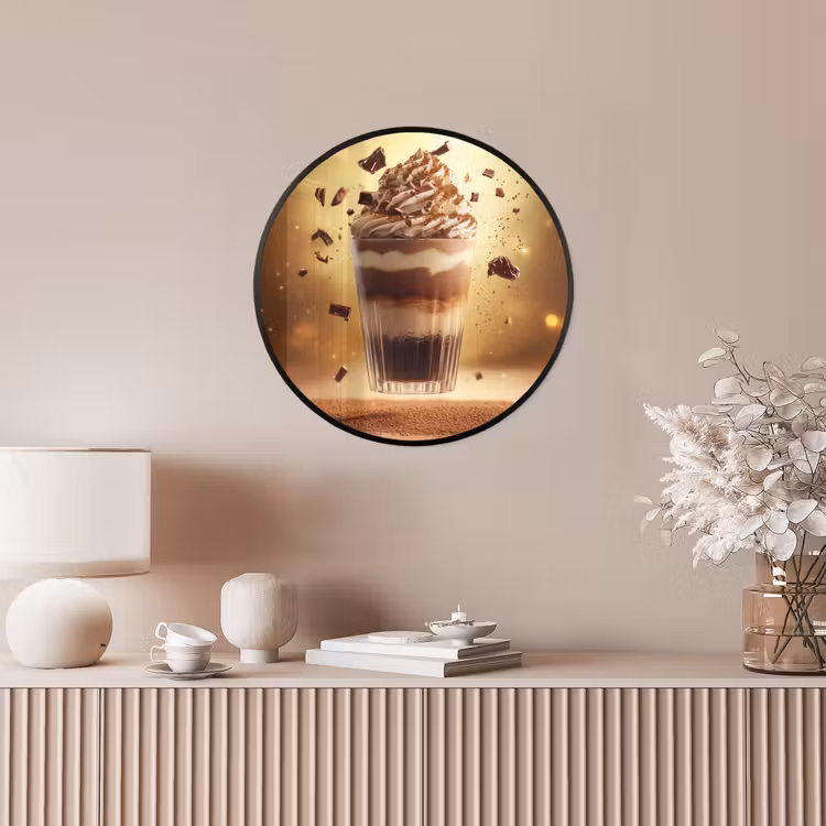Dessert - Chocolade - Zoet - Eten Fotolijst rond zonder passe partout klein -sfeer3