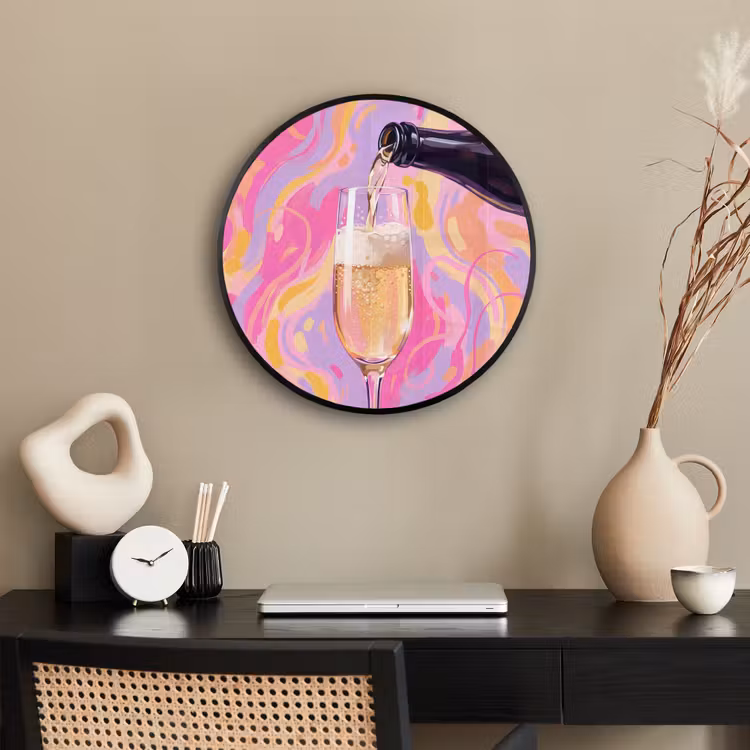 Drank - Inschenken - Feest - Abstract - Roze Fotolijst rond zonder passe partout klein -sfeer1