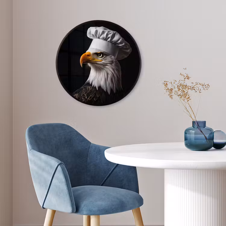 Arend -Amerika - Koksmuts - Vogel - Stoer Fotolijst rond zonder passe partout klein -sfeer2