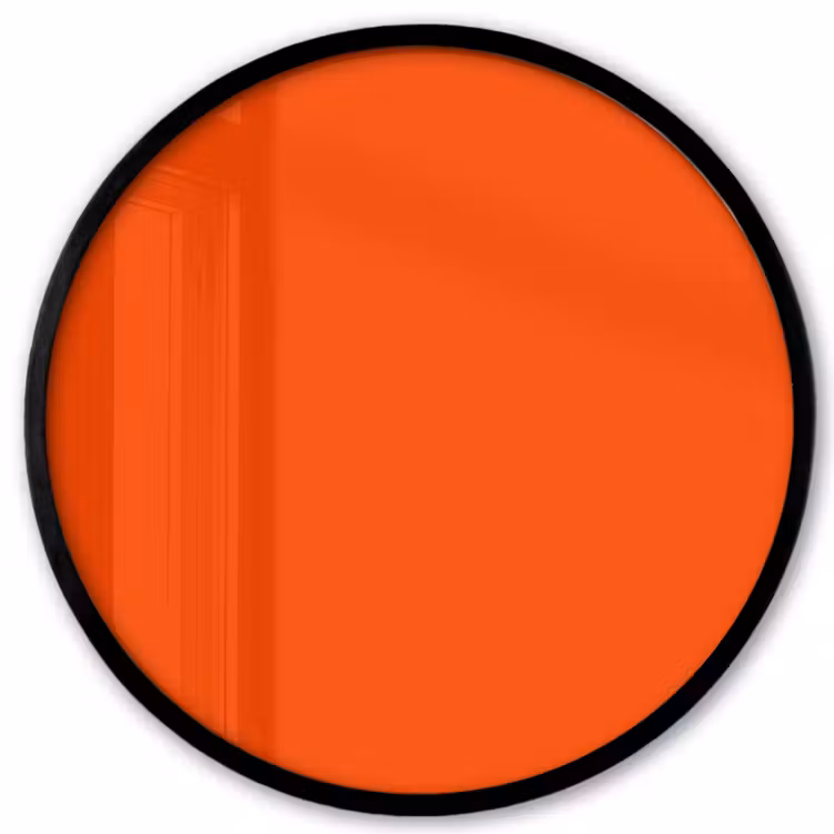 Fiery - Tangerine - Oranje Fotolijst rond zonder passe partout klein 856 -3d