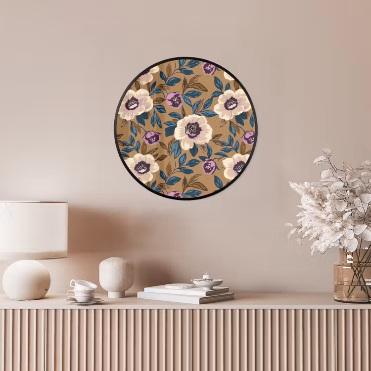 Floraal - Stilleven - Kleurrijk Fotolijst rond zonder passe partout klein 856 -sfeer3