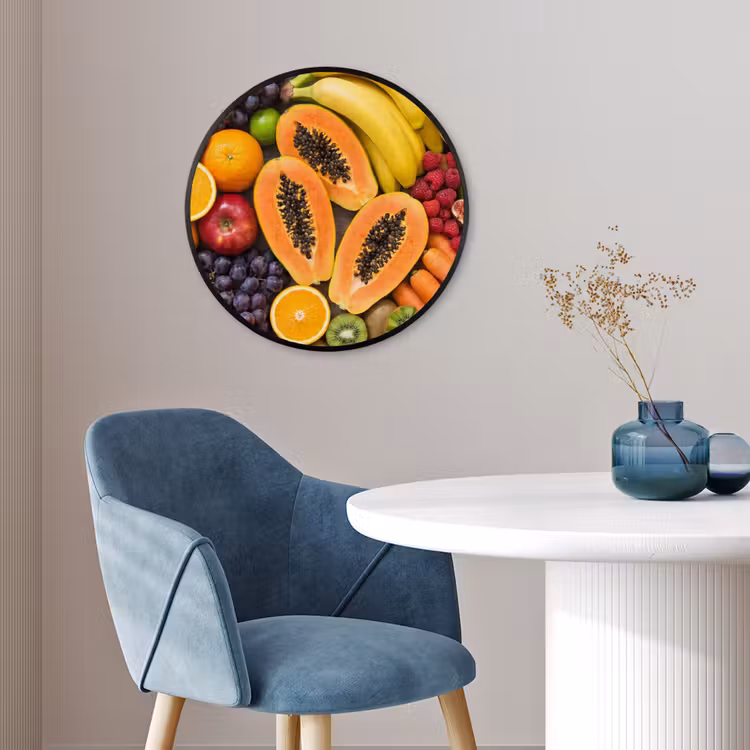 Eten - Fruit - Groenten - Vers - Kleurrijk Fotolijst rond zonder passe partout klein -sfeer2