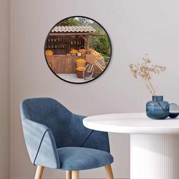 Photo Frame Round - Fruit - Market - Rural - Fruit - Markt - Landelijk Fotolijst rond zonder passe partout klein