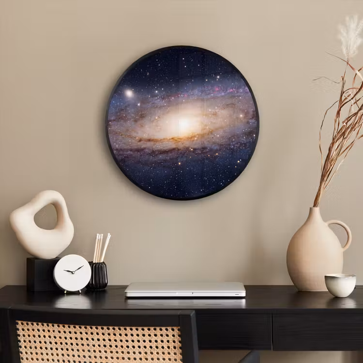 Photo Frame Round - Galaxy - Space - Cosmos - Sterrenstelsel - Ruimte - Kosmos Fotolijst rond zonder passe partout klein
