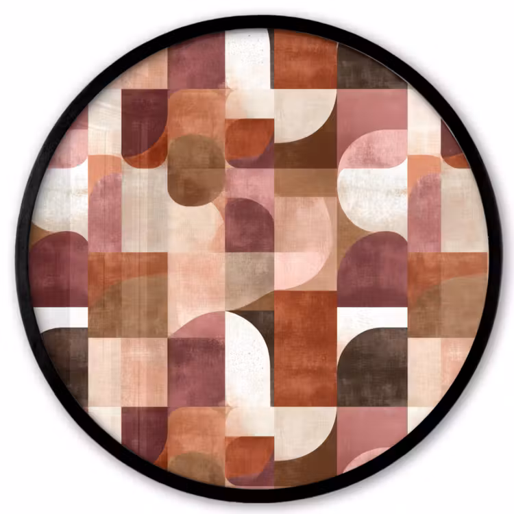 Geometrie - Modern - Retro Fotolijst rond zonder passe partout klein 856 -3d