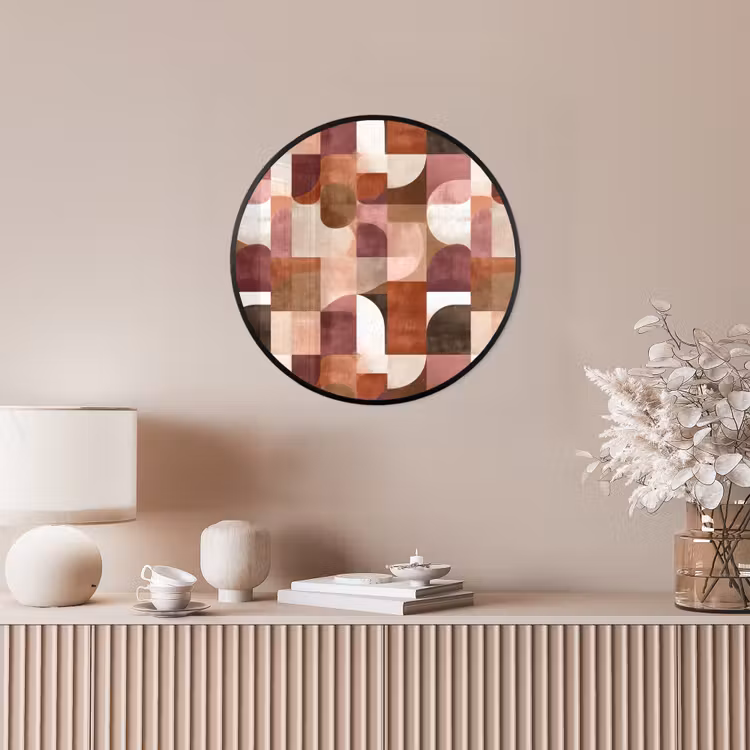 Geometrie - Modern - Retro Fotolijst rond zonder passe partout klein 856 -sfeer3