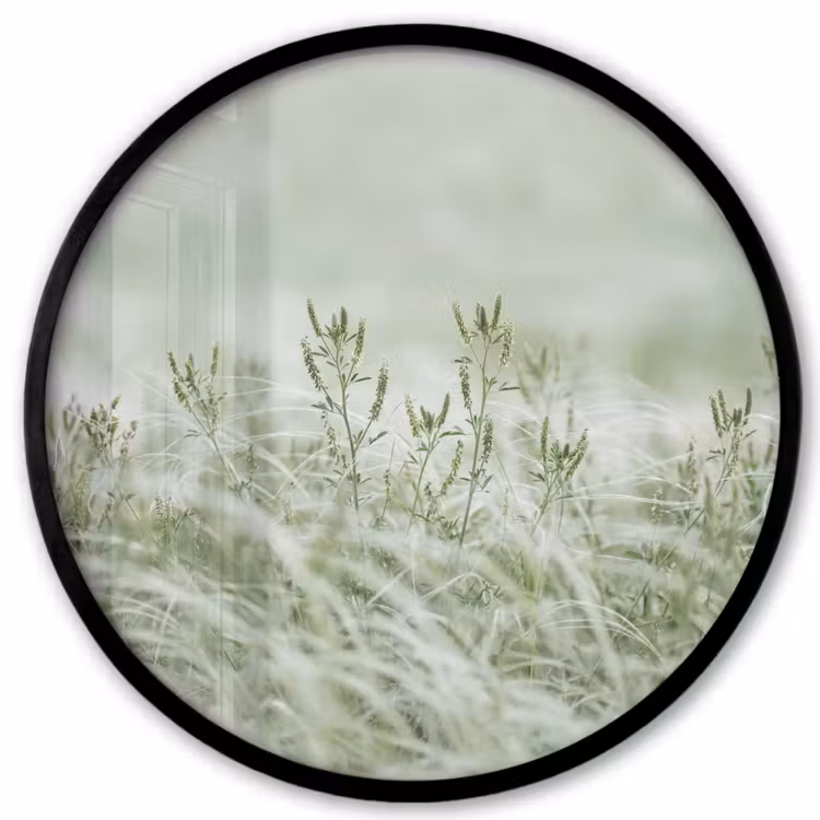 Grassen - Minimalistisch - Groen Fotolijst rond zonder passe partout klein -3d