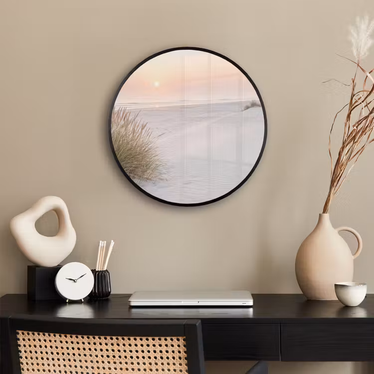 Horizon - Duinlandschap - Zand Fotolijst rond zonder passe partout klein -sfeer1