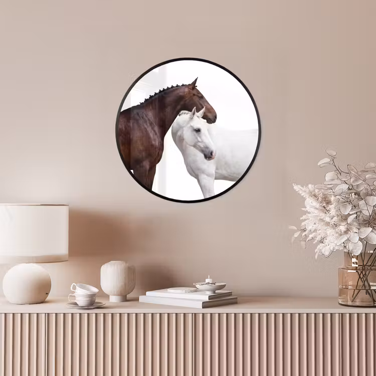 Paard - Modern - Balans Fotolijst rond zonder passe partout klein -sfeer3
