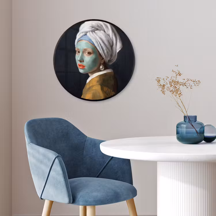 Iconisch - Modern - Kleurrijk Fotolijst rond zonder passe partout klein -sfeer2