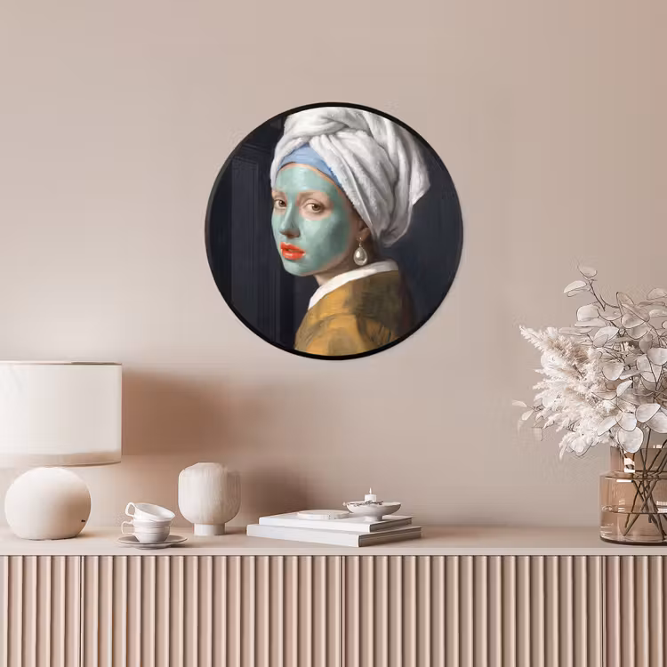Iconisch - Modern - Kleurrijk Fotolijst rond zonder passe partout klein -sfeer3