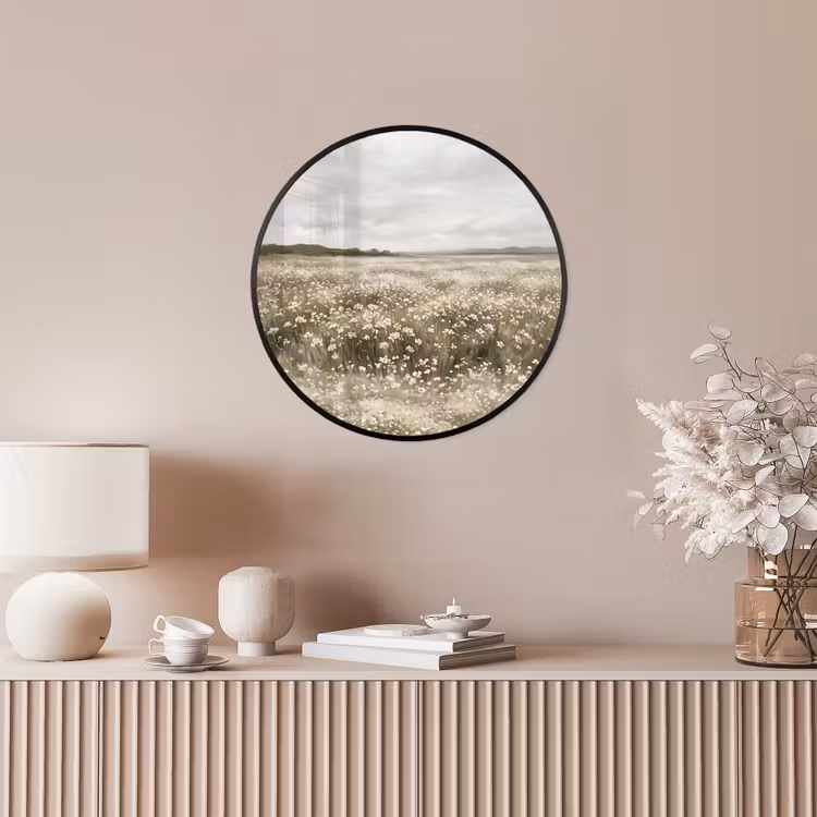 Illustratie - Landschap - Wit Fotolijst rond zonder passe partout klein -sfeer3