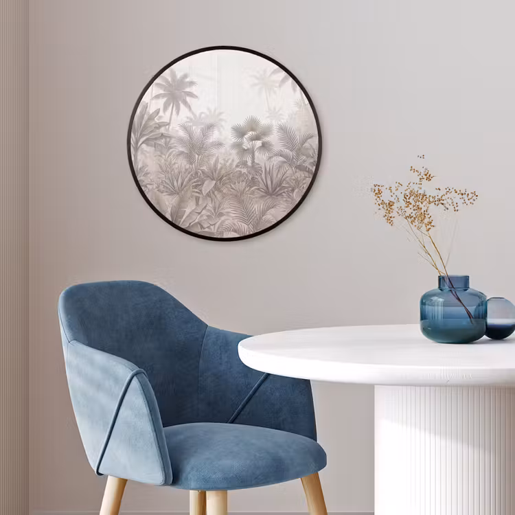 Jungle - Tropisch - Natuur -Vintage - Beige Fotolijst rond zonder passe partout klein -sfeer2