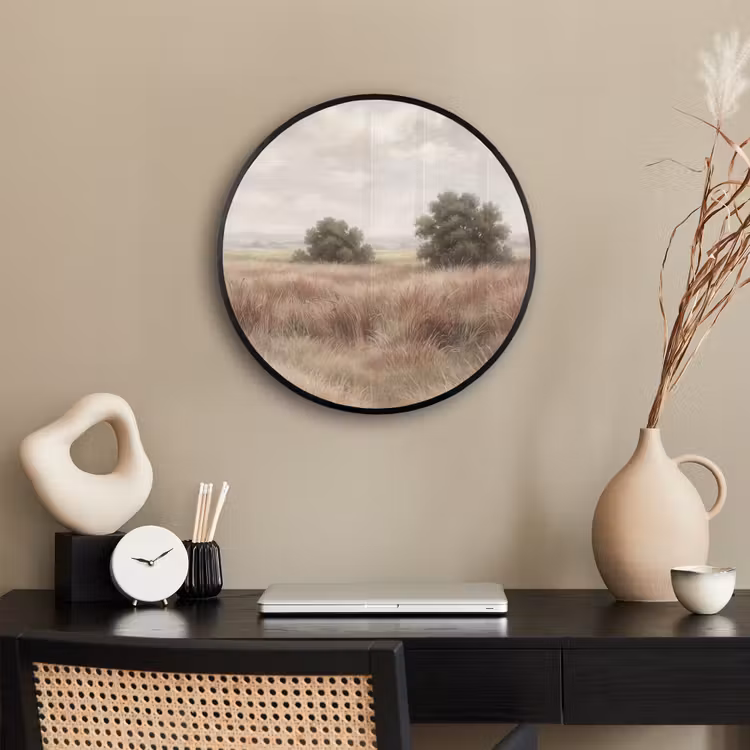 Landschap - Minimalistisch - Beige Fotolijst rond zonder passe partout klein -sfeer1