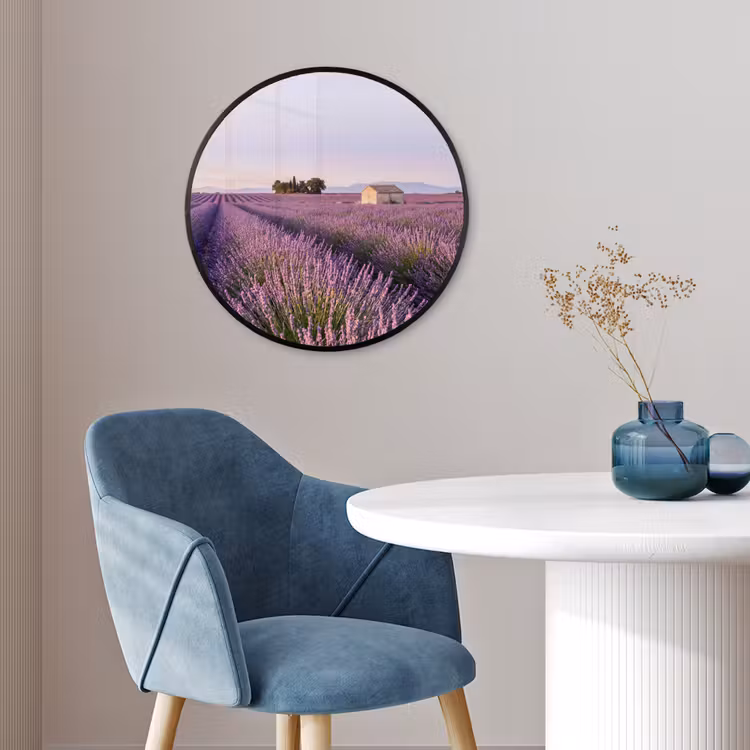 Lavendel - Landschap - Sereen - Paars Fotolijst rond zonder passe partout klein -sfeer2