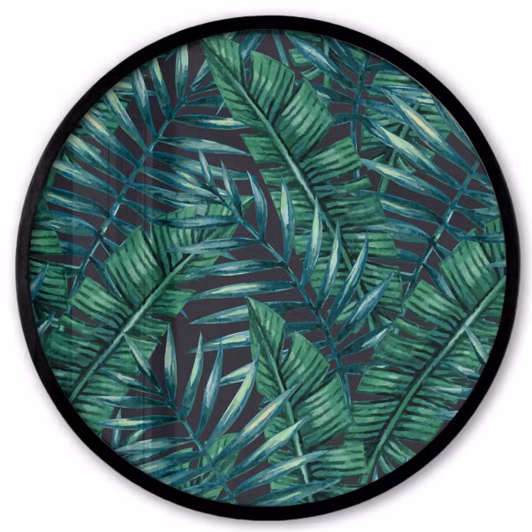 Bladeren - Jungle - Tropical Fotolijst rond zonder passe partout klein -3d