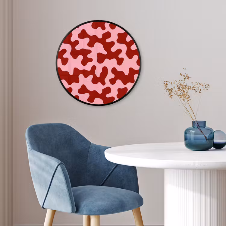 Modern - Abstract - Rood Fotolijst rond zonder passe partout klein 856 -sfeer2