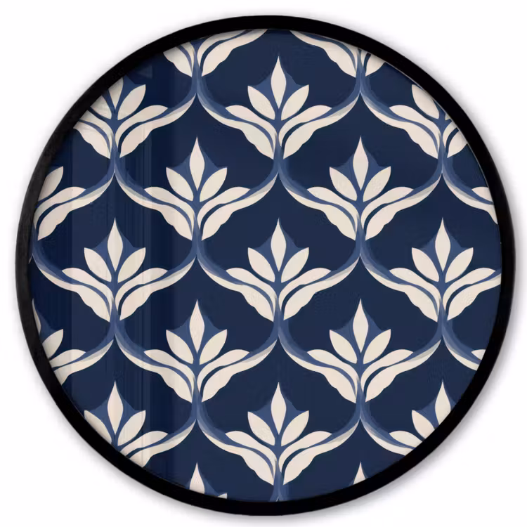 Modern - Ontwerp - Blauw Fotolijst rond zonder passe partout klein 856 -3d