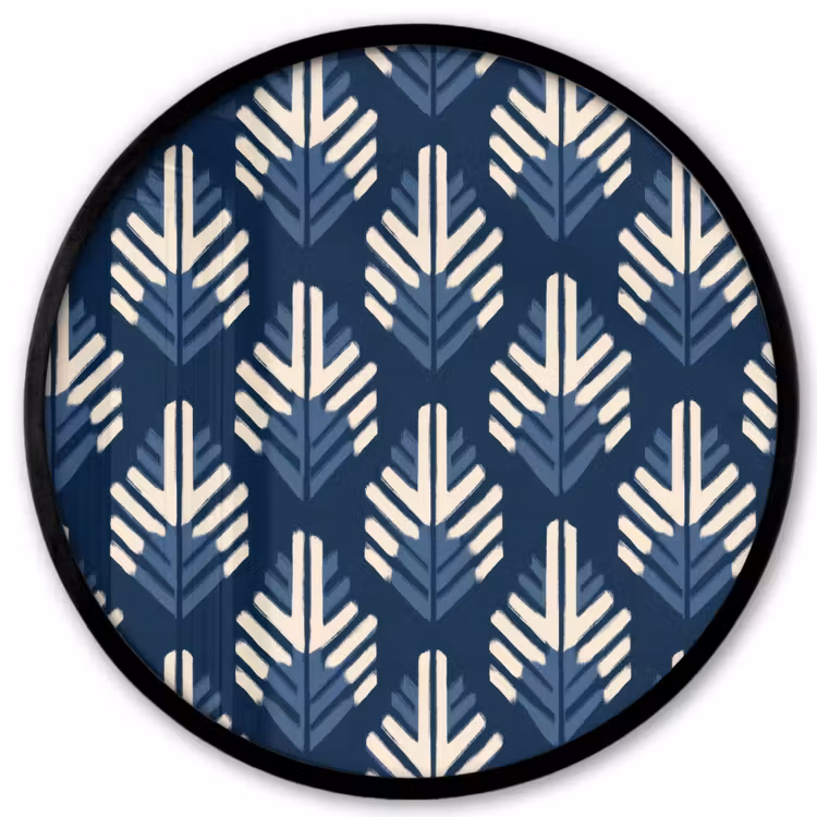 Modern - Patroon - Blauw Fotolijst rond zonder passe partout klein 856 -3d