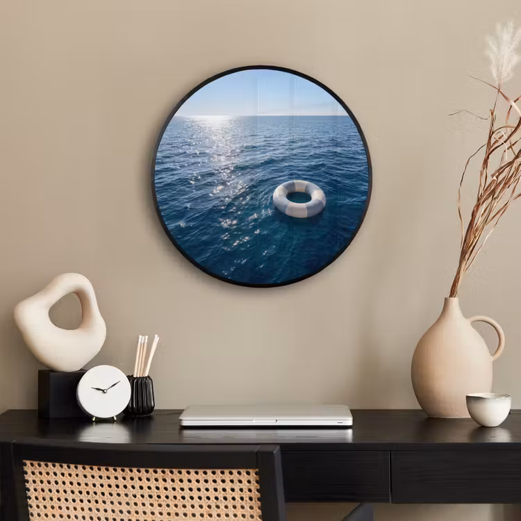 Oceaan - Zwemband - Horizon Fotolijst rond zonder passe partout klein -sfeer1