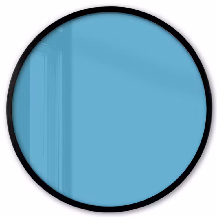 Ocean - Teal - Blauw Fotolijst rond zonder passe partout klein 856 -3d