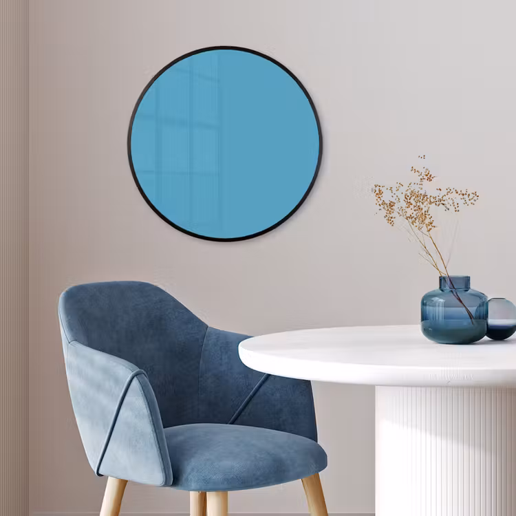 Ocean - Teal - Blauw Fotolijst rond zonder passe partout klein 856 -sfeer2