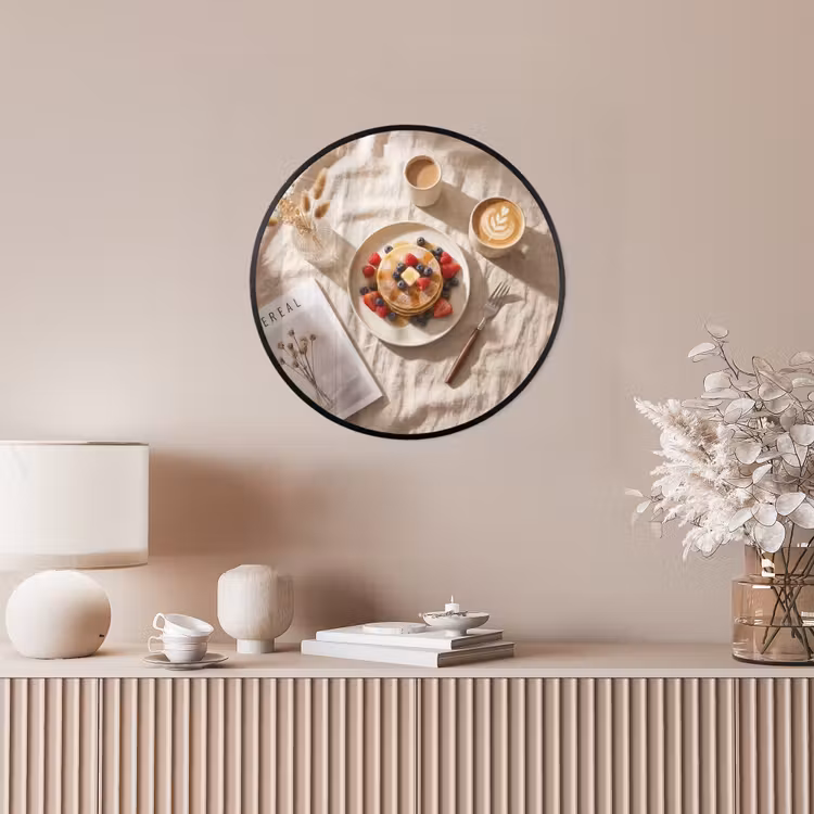 Pannenkoeken - Bessen - Ontbijt - Modern - Beige Fotolijst rond zonder passe partout klein -sfeer3