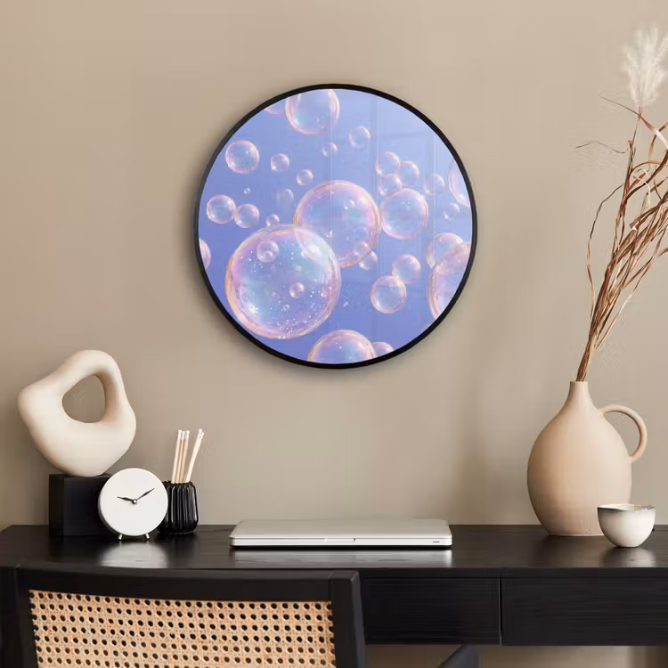 Pastel - Bubbels - Dromerig Fotolijst rond zonder passe partout klein -sfeer1