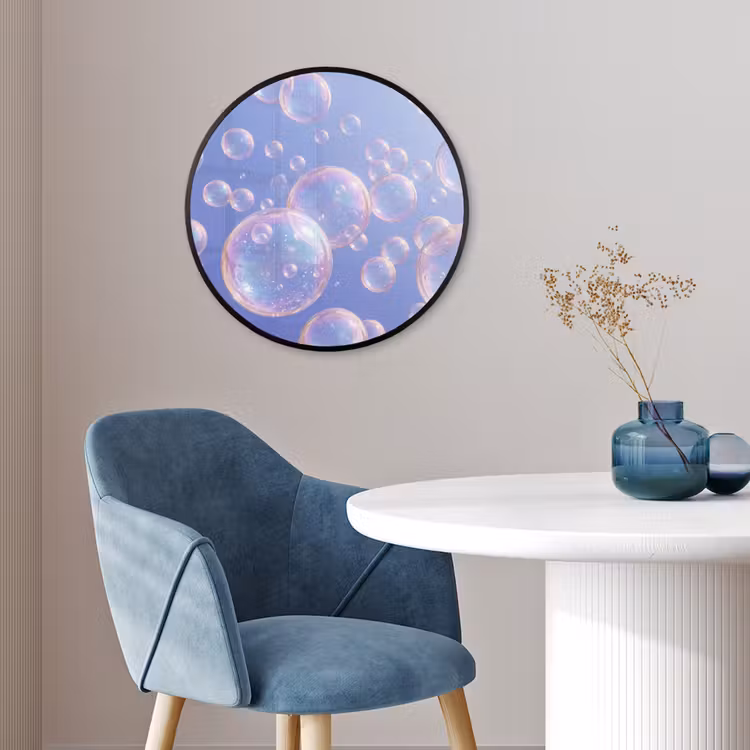 Pastel - Bubbels - Dromerig Fotolijst rond zonder passe partout klein -sfeer2