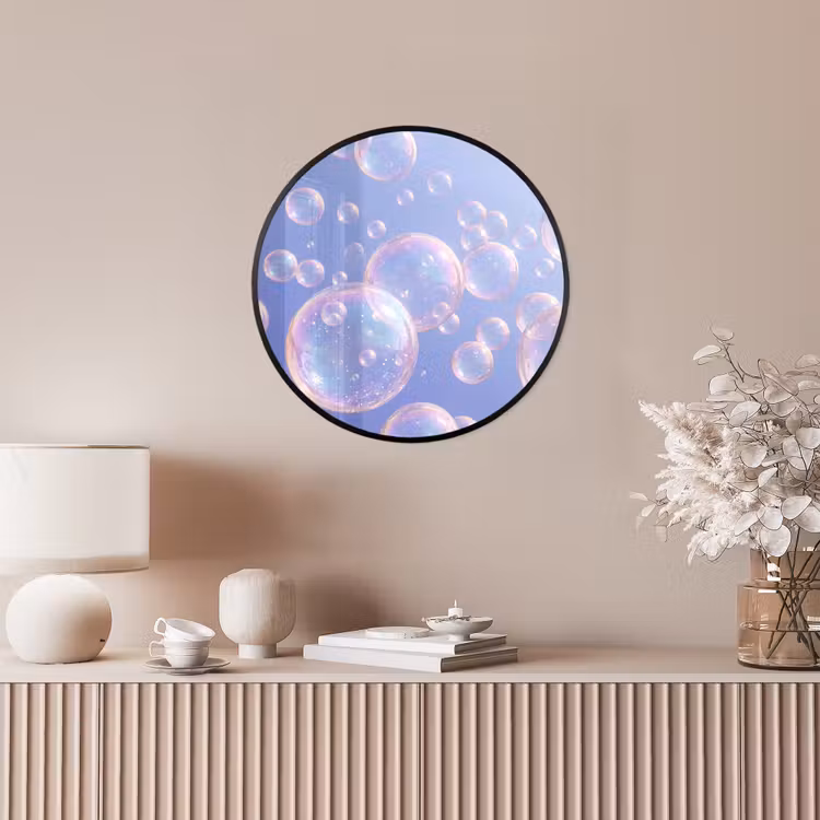 Pastel - Bubbels - Dromerig Fotolijst rond zonder passe partout klein -sfeer3