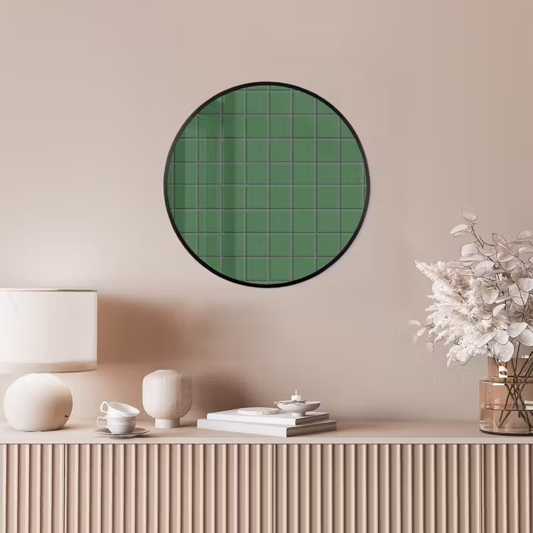 Patroon - Tegels - Groen Fotolijst rond zonder passe partout klein 856 -sfeer3