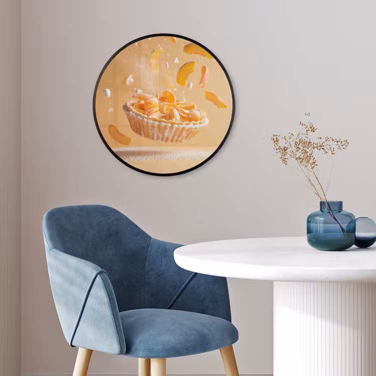 Peach - Eten - Taart - Oranje Fotolijst rond zonder passe partout klein -sfeer2