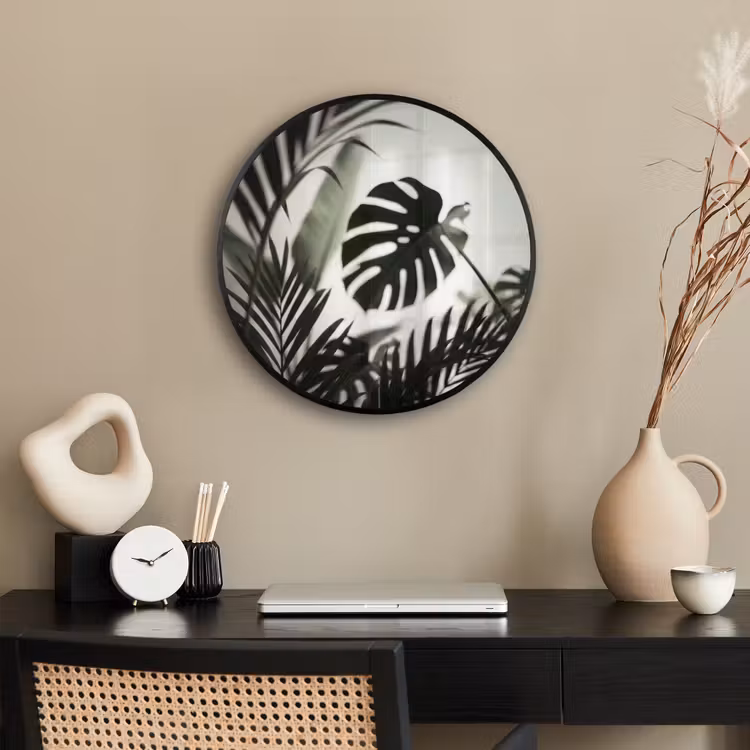 Planten - Bladeren - Natuur - Minimalistisch - Groen Fotolijst rond zonder passe partout klein -sfeer1