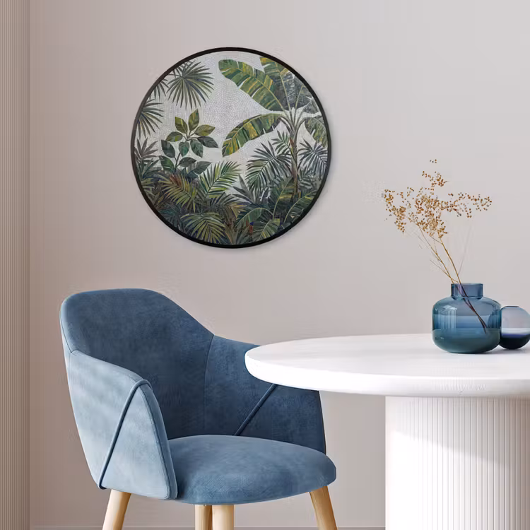 Planten - Tropisch - Mozaïek - Groen - Natuur Fotolijst rond zonder passe partout klein -sfeer2