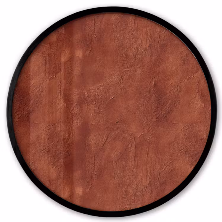 Stucwerk - Textuur - Terracotta Fotolijst rond zonder passe partout klein 856 -3d