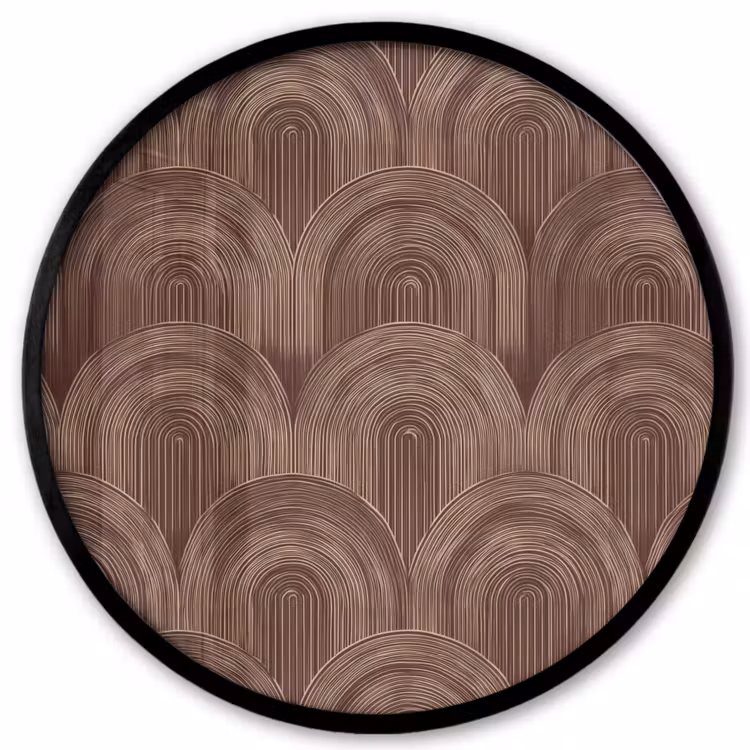 Ritmisch - Effect - Bruin Fotolijst rond zonder passe partout klein 856 -3d
