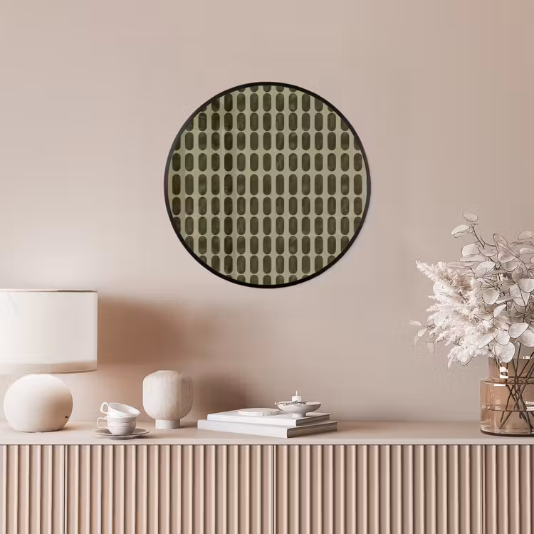 Ritmisch - Effect - Groen Fotolijst rond zonder passe partout klein 856 -sfeer3