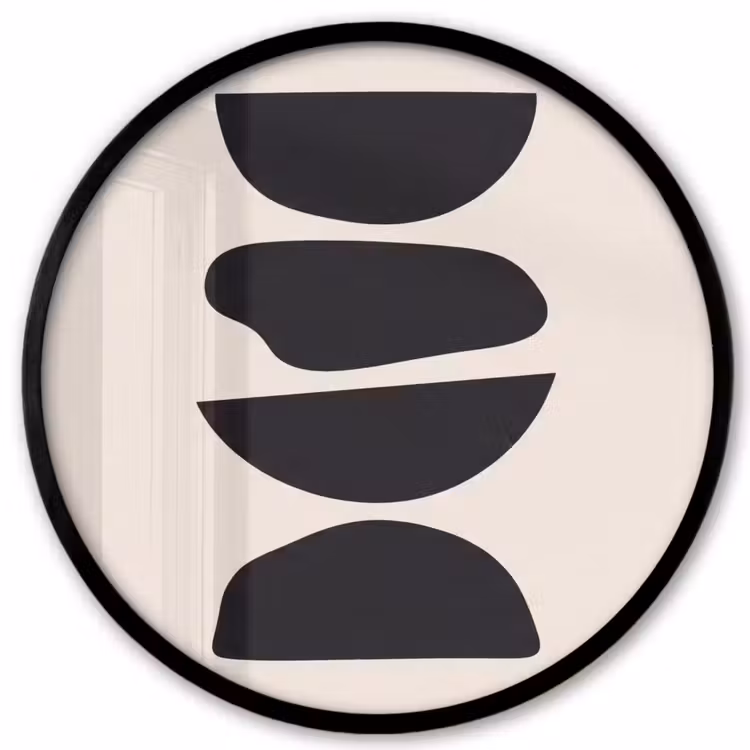 Photo Frame Round - Shapes - Abstract - Modern - Vormen - Abstract - Modern Fotolijst rond zonder passe partout klein