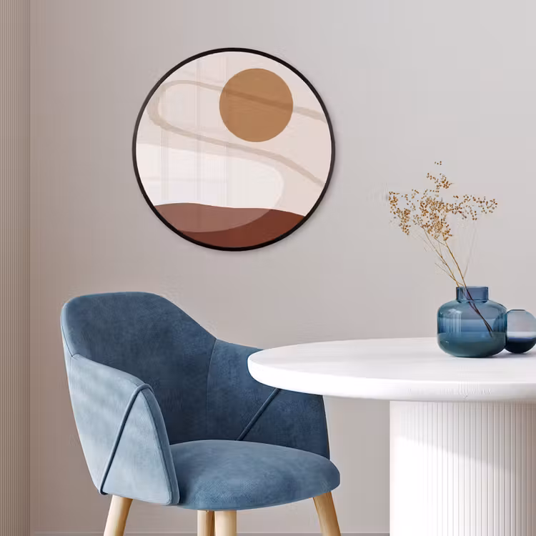 Photo Frame Round - Shapes - Organic - Art - Vormen - Organisch - Kunst Fotolijst rond zonder passe partout klein