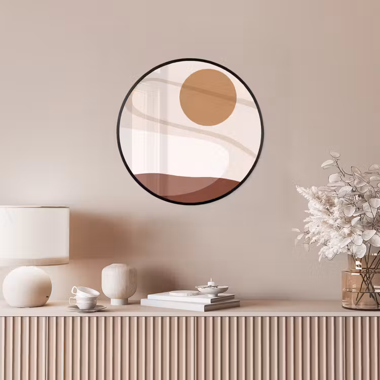 Photo Frame Round - Shapes - Organic - Art - Vormen - Organisch - Kunst Fotolijst rond zonder passe partout klein