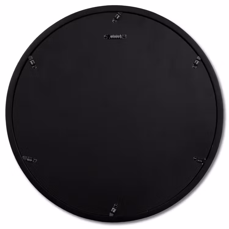 Zilver - Bestek - Hout Fotolijst rond zonder passe partout klein -achterkant