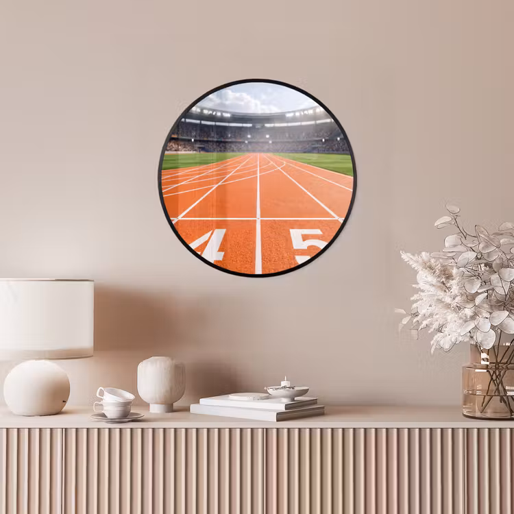 Sintelbaan - Stadion - Sport -Oranje Fotolijst rond zonder passe partout klein -sfeer3