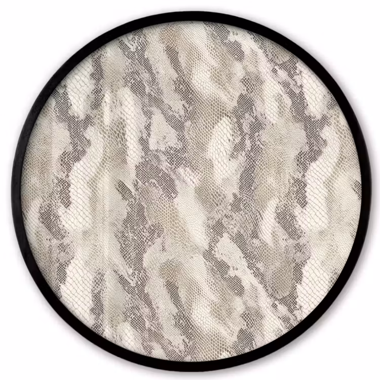 Slang - Patroon - Taupe Fotolijst rond zonder passe partout klein 856 -3d
